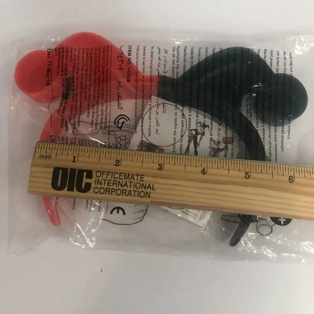 harley quinn head band‎ toy burger king 2017 sealed justice league action